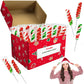 Fruidles Christmas Twist Lollipop, Mixed Fruit Flavor, 12-Pack, Multi-Color, Individually Wrapped 2-Inch Suckers