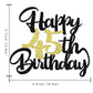 Klionjor 45Th Happy Birthday Cake Topper Happy Birthday Cake Decoration 45Th Birthday Party Decoration Gift Plugin (45)