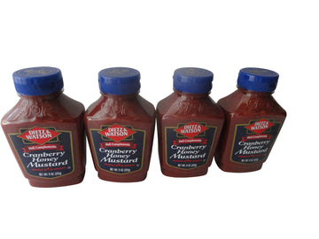 Dietz & Watson Deli Complements Cranberry Honey Mustard (4 Bottles)
