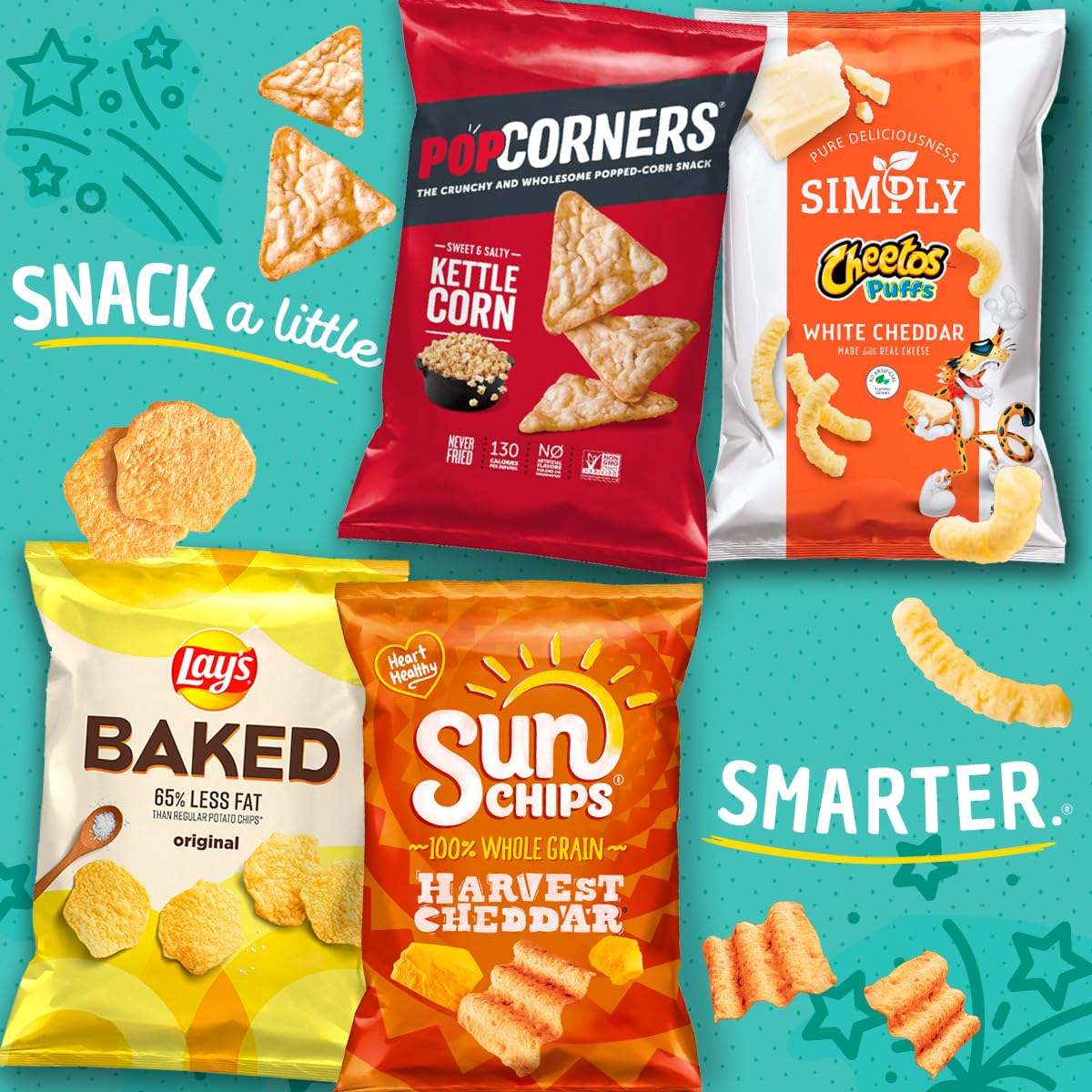 Frito-Lay Baked & Popped Mix Variety Pack Box 18ct