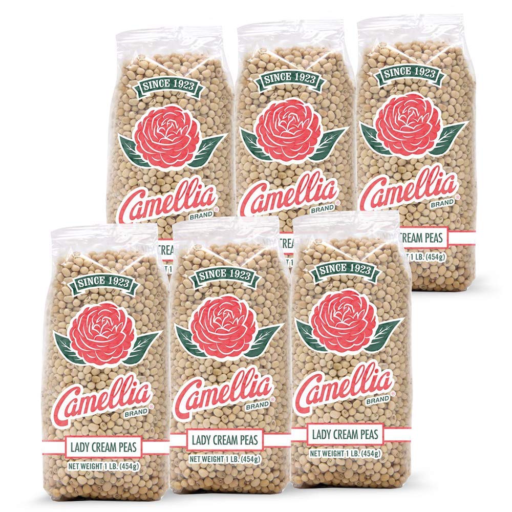 Camellia Brand Dried Cream Peas – Non-GMO, Gluten-Free, High Protein – 16 Ounce (Pack of 6)