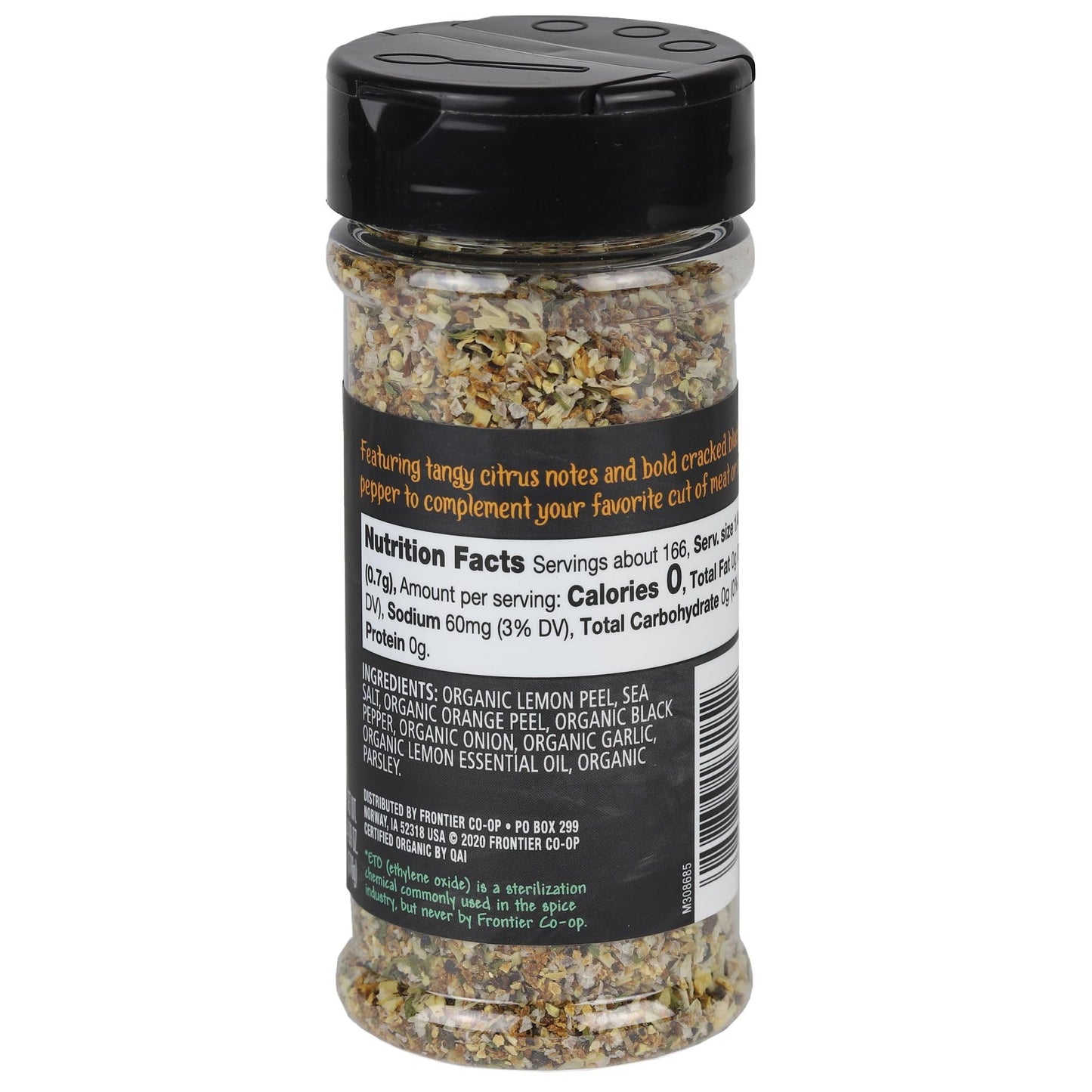 Frontier Prime Cuts Citrus Pepper Blend, Organic, 4.09 Ounce