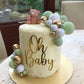 Oh Baby Cake Topper - Gold Acrylic Baby Shower Cake Decoration For Gender Reveal Party/Baby Booth Props Party Photo Decorations