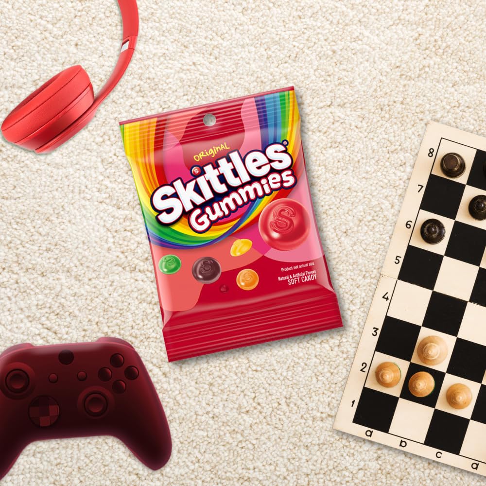 SKITTLES Original Gummy Candy, Gummy Snacks, Bulk Candy Bags, 5.8 Oz Bag (Pack of 12)