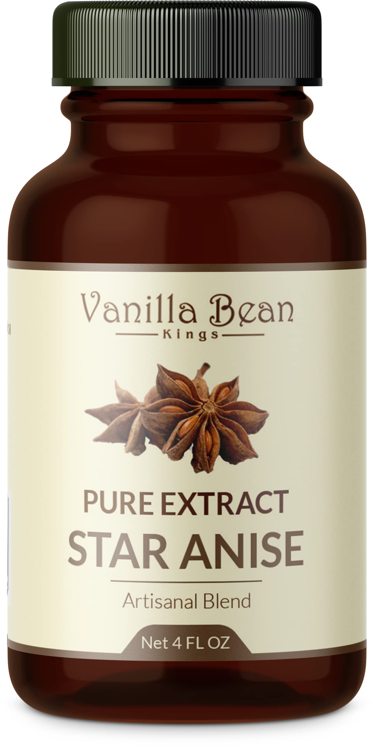 Pure Star Anise Extract For Baking And Flavoring - 4 Oz - Premium Quality Natural Flavors For Baked Goods, Desserts, & Cooking