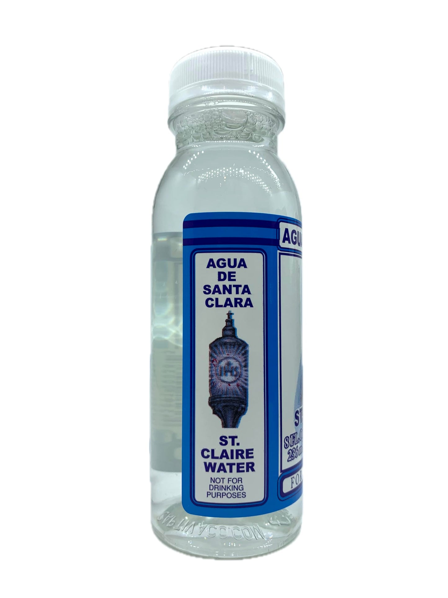Crusellas Agua de Santa Clara Water, Plastic Bottle, 8 Fl. Oz., Model WSC