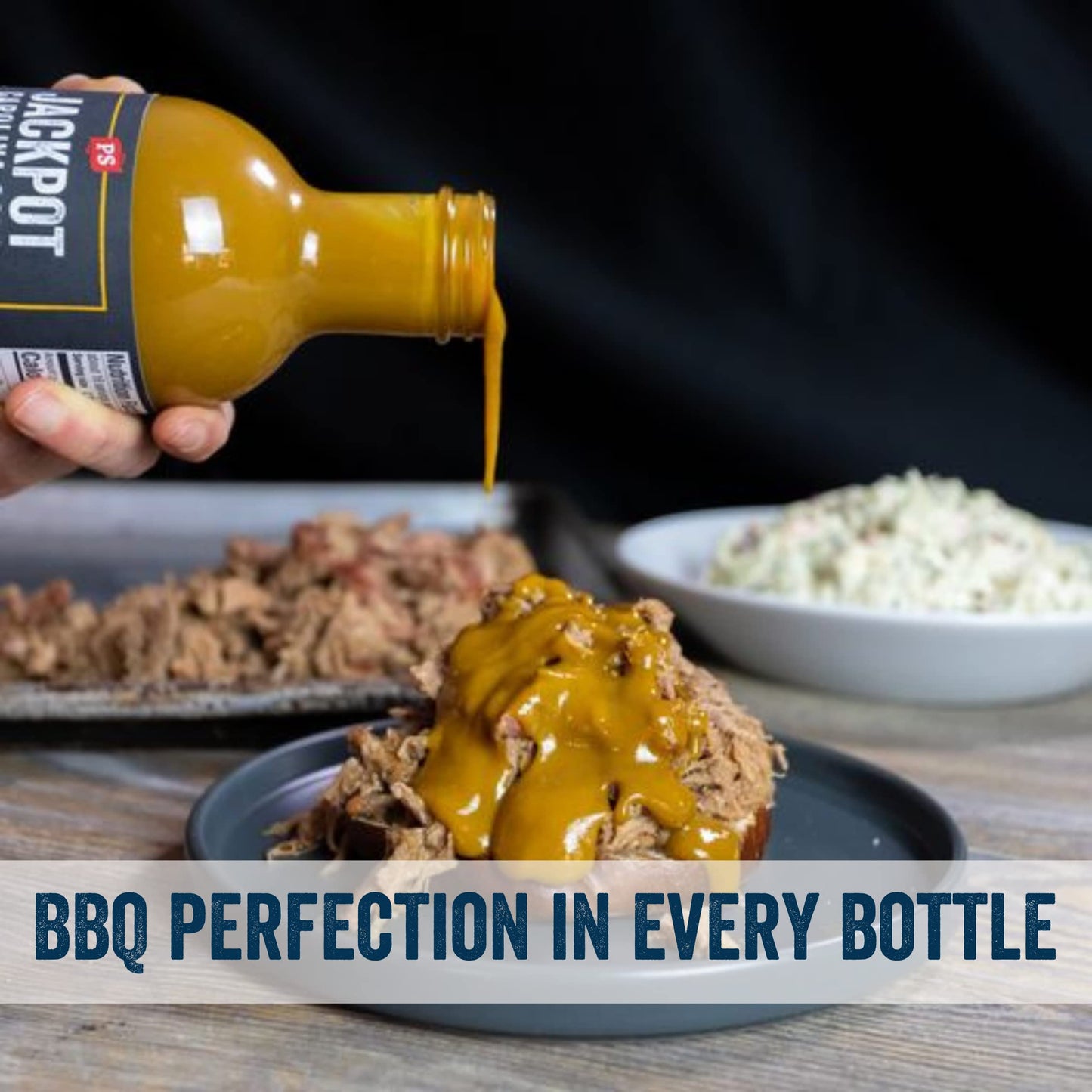 Ps Seasoning Board-Style Carolina Gold Honey Mustard Bbq Sauce - Tangy And Sweet Marinade, Glaze, Baste, And Dip - All-Purpose Sauce Great For Pulled Pork, Ribs, Bbq Chicken, Wings, Pork Chops, And More