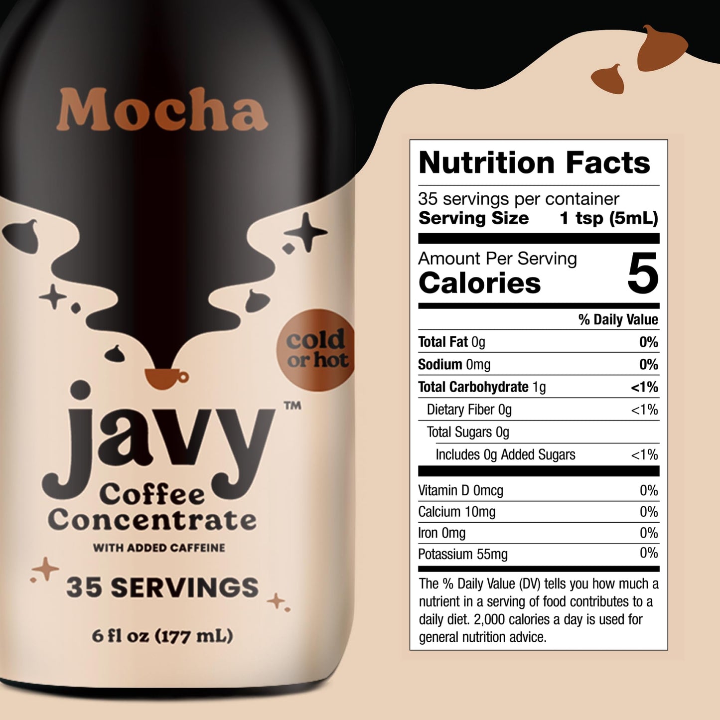Javy Coffee Concentrate - Cold Brew Coffee, Perfect For Instant Iced Coffee, Cold Brewed Coffee And Hot Coffee, 35 Servings - Mo