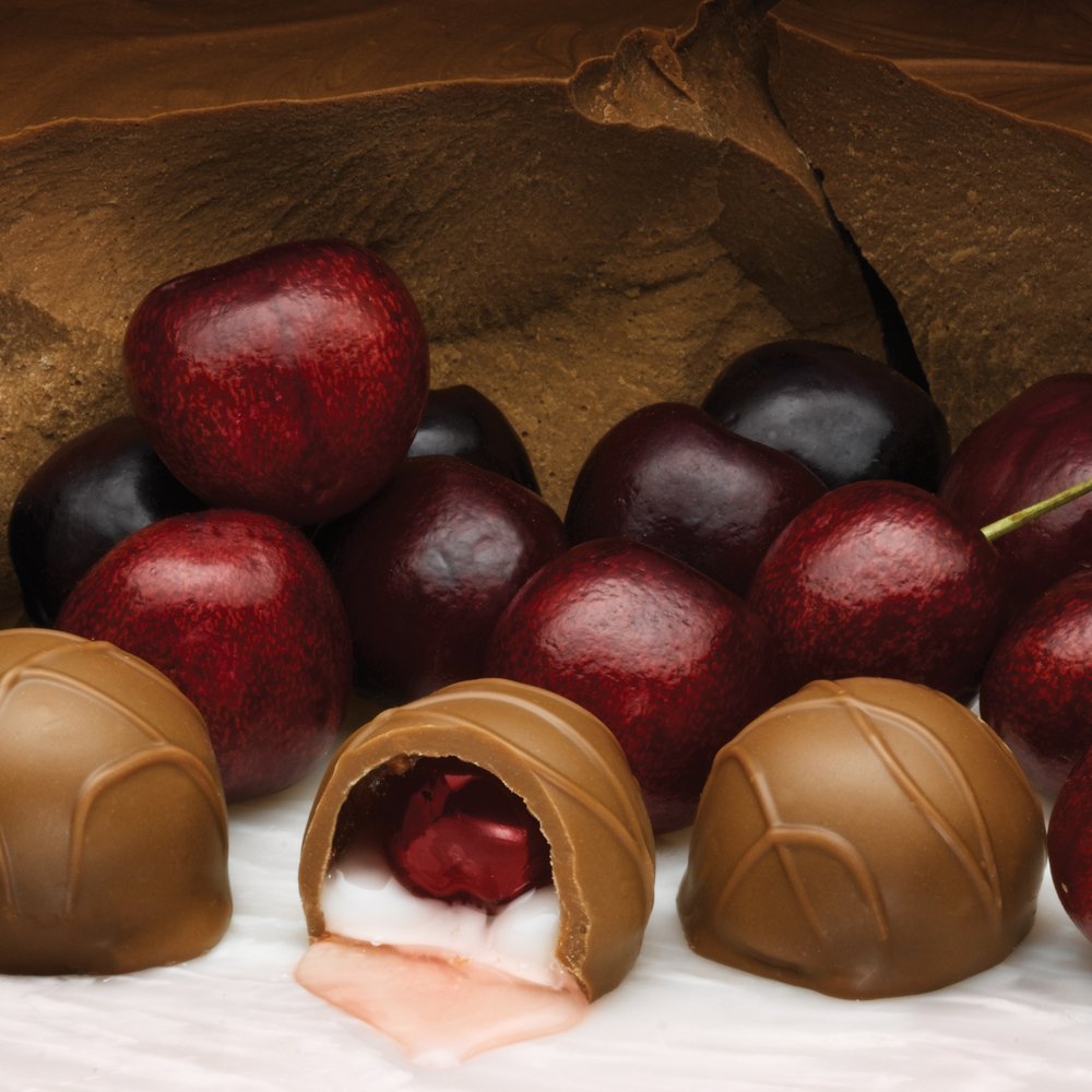 Philadelphia Candies Milk Chocolate Covered Cordial Cherries with Liquid Center, 1 lb
