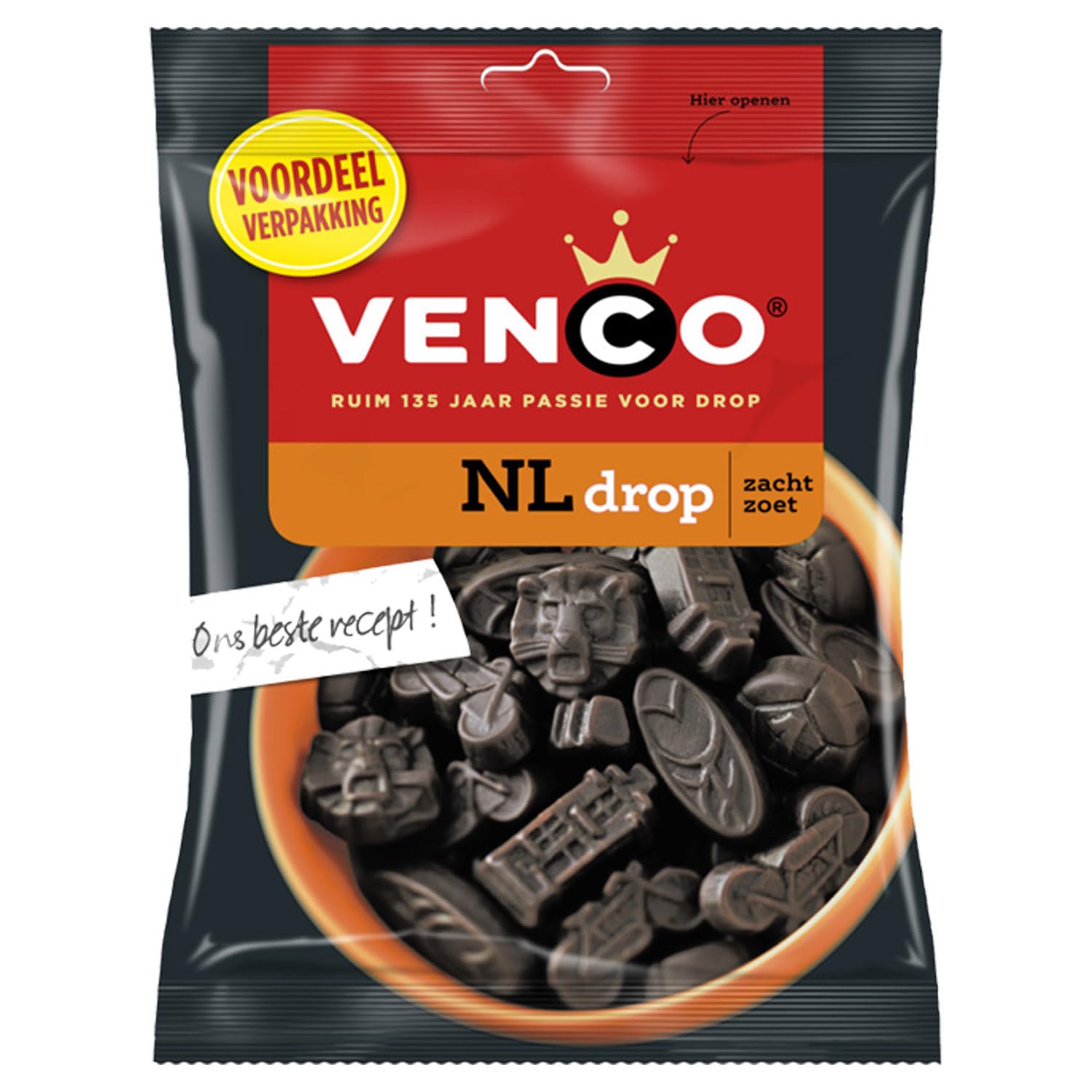 Venco Nl Drop Dutch Black Licorice Soft Sweet 120G 4.23 Ounce ...