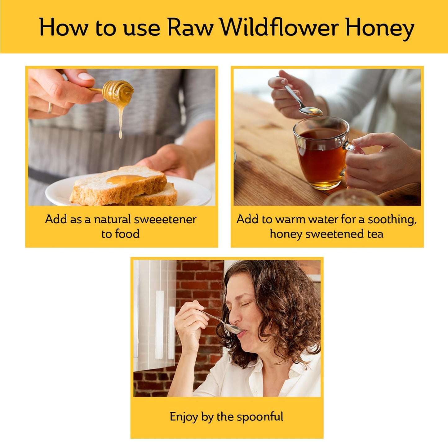 Raw Wildflower Honey - Pure, Unadulterated, Clean, Grade A Strained Honey From The Pacific Northwest (20 Ounces)