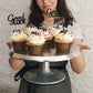 Gyufise 36Pcs Black Glitter We Will Miss You Cupcake Toppers With Love Glitter Good Luck Cupcake Picks Going Away Farewell Retir
