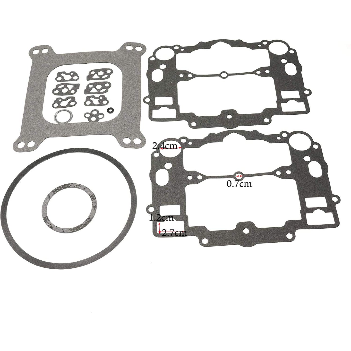 Carburetor Rebuild Kit For Edelbrock 1405 1406 1407 1408 1409 1410 1411 (With Bowl Cover Gasket)