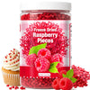 Premium Freeze Dried Raspberries Pieces - 3.7Oz/105g Pure Dried Raspberries, Made From Whole Fresh Raspberries, No Sugar Added, 