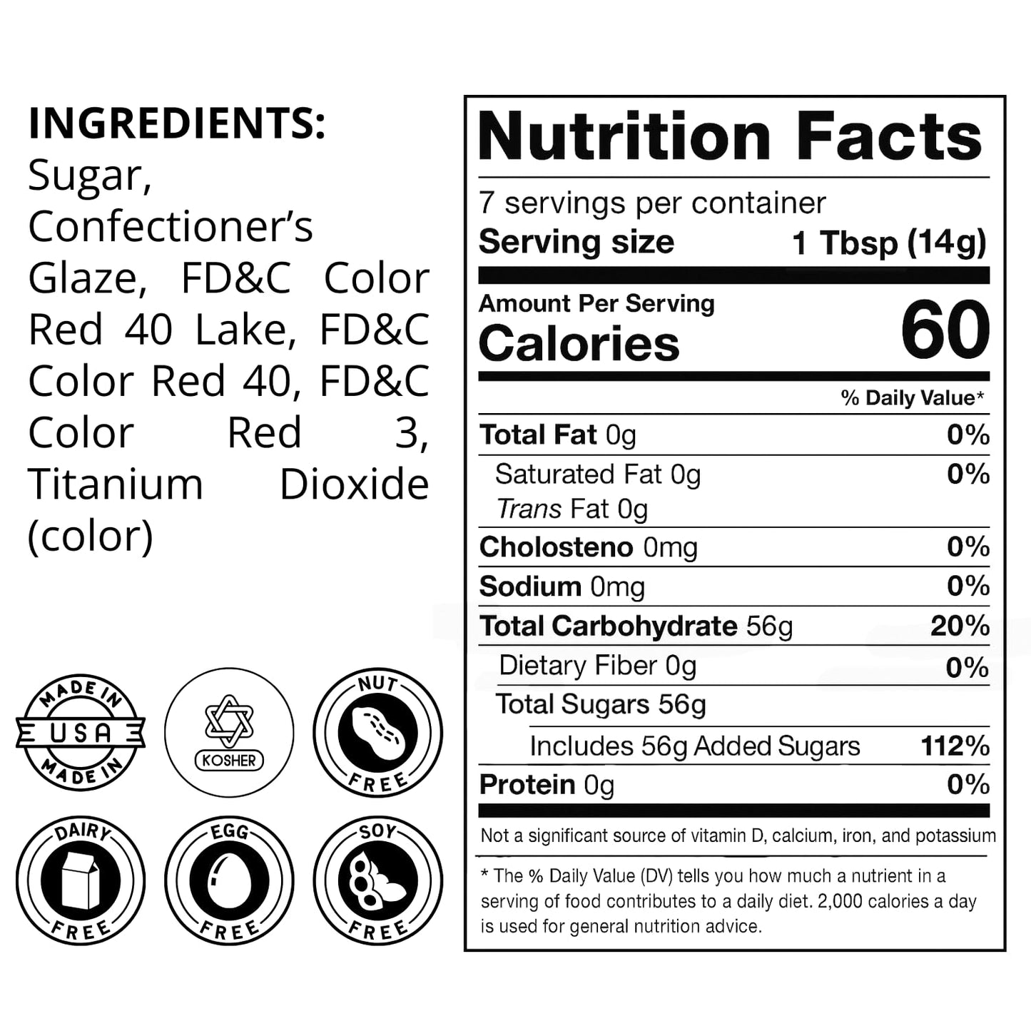 Wholesale Sugar Flowers Red Diamond Sugar Crystals for Baking Topping - 3.6 oz, Adds Crunch & Shine to Cakes, Cookies & Desserts