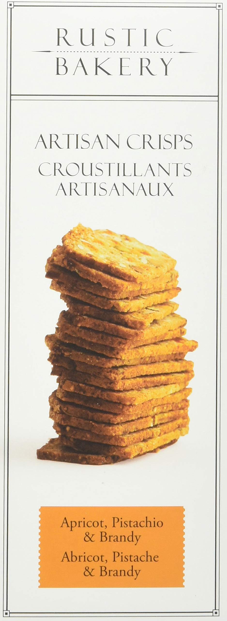 Rustic Bakery Apricot Pistachio Brandy Crisps, 5 Ounce, Pack of 1, No Color