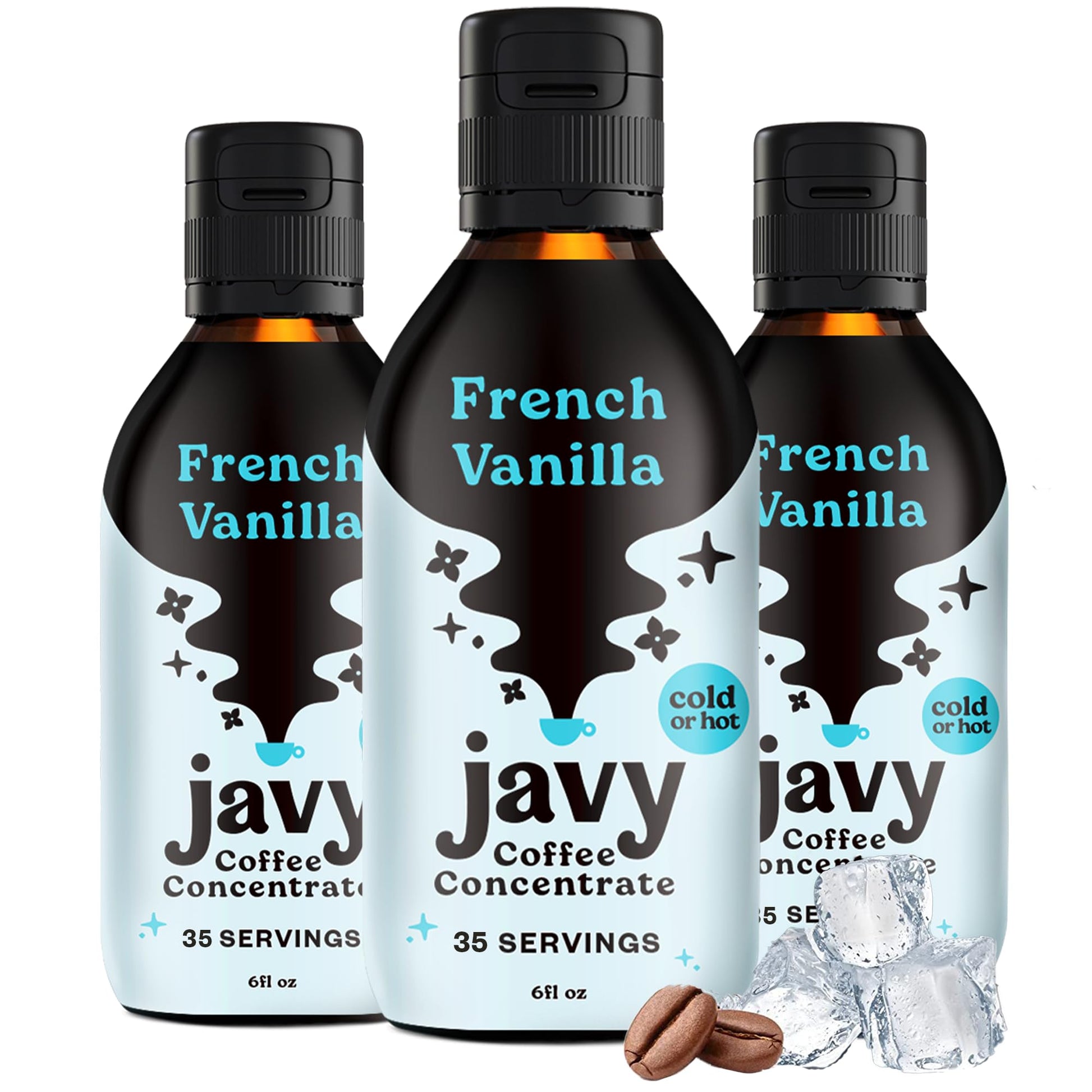 Coffee Concentrate - Cold Brew Coffee  Perfect For Hot Or Iced Instant Coffees  Hot Drinks  Cold Brew Concentrate  3 Pack - French Vanilla