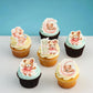 Gyufise 48Pcs Edible Baby Shower Bear Cupcake Toppers Wafer Paper Moon Baby Bear Baby Shower Cake Topper Decorations Jungle Anim
