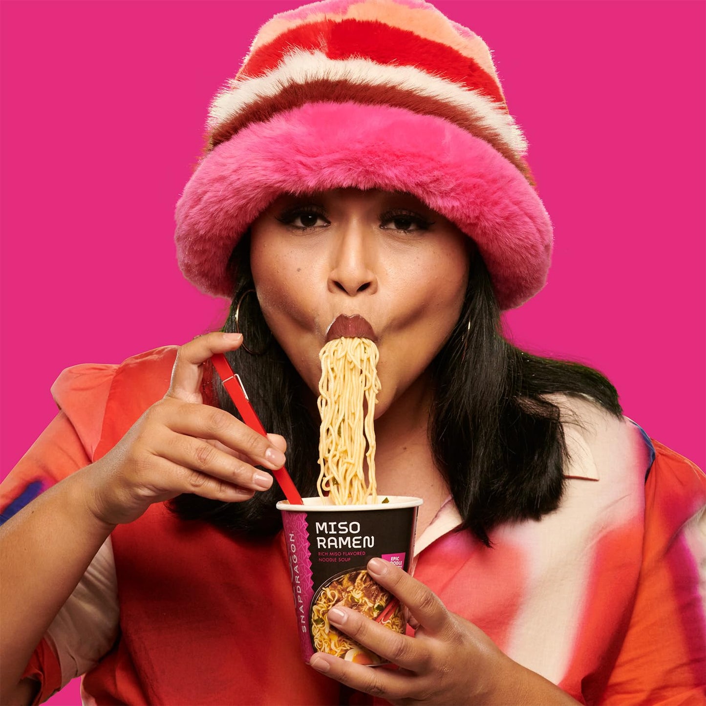 Snapdragon Miso Ramen Six Pack - Rich Miso Broth With Authentic Ramen Noodles Satisfy Your Craving, Includes Six 2.2 oz Cups
