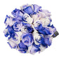 Blommingmore | Farm Fresh Natural | Tinted Purple And White Roses | 50 Stems | Home, Office, Wedding Decor, Diy, Party Event, Ho