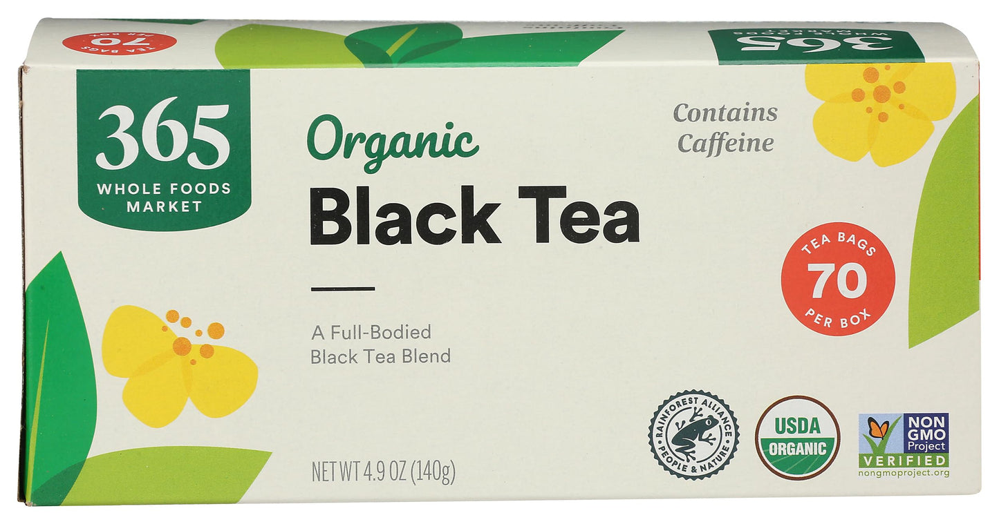 365 by Whole Foods Market  Organic Black Tea  Single-Serve Tea Bags  70 Count