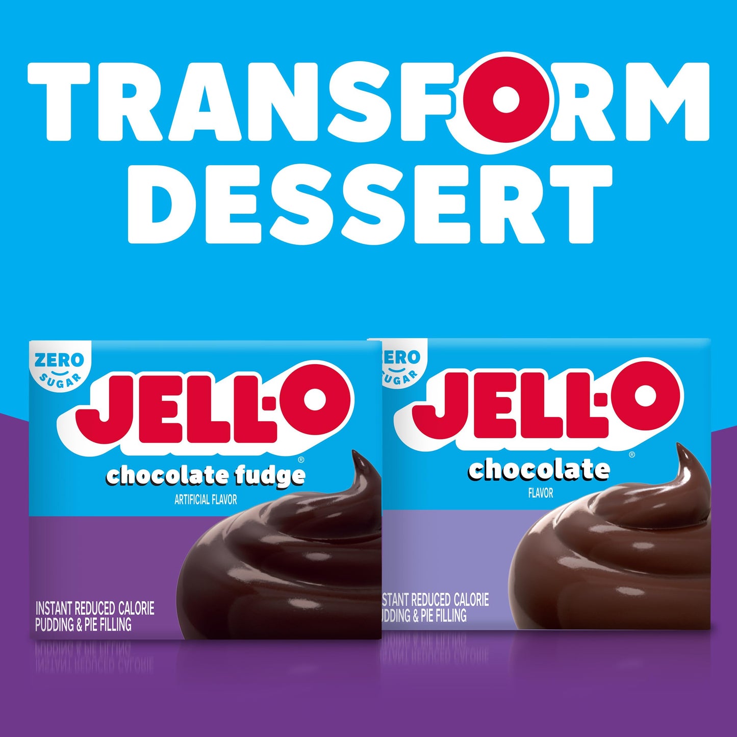 Jello Sugar Free Chocolate Fudge Pudding Mix 1.4oz Box(Packaging May Vary)