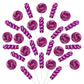 ZOFIA SWEET 32 Pack Twisty & Swirl Lollipops, Individually Wrapped, Grape Flavor, Purple, No Artificial Dyes or Flavors
