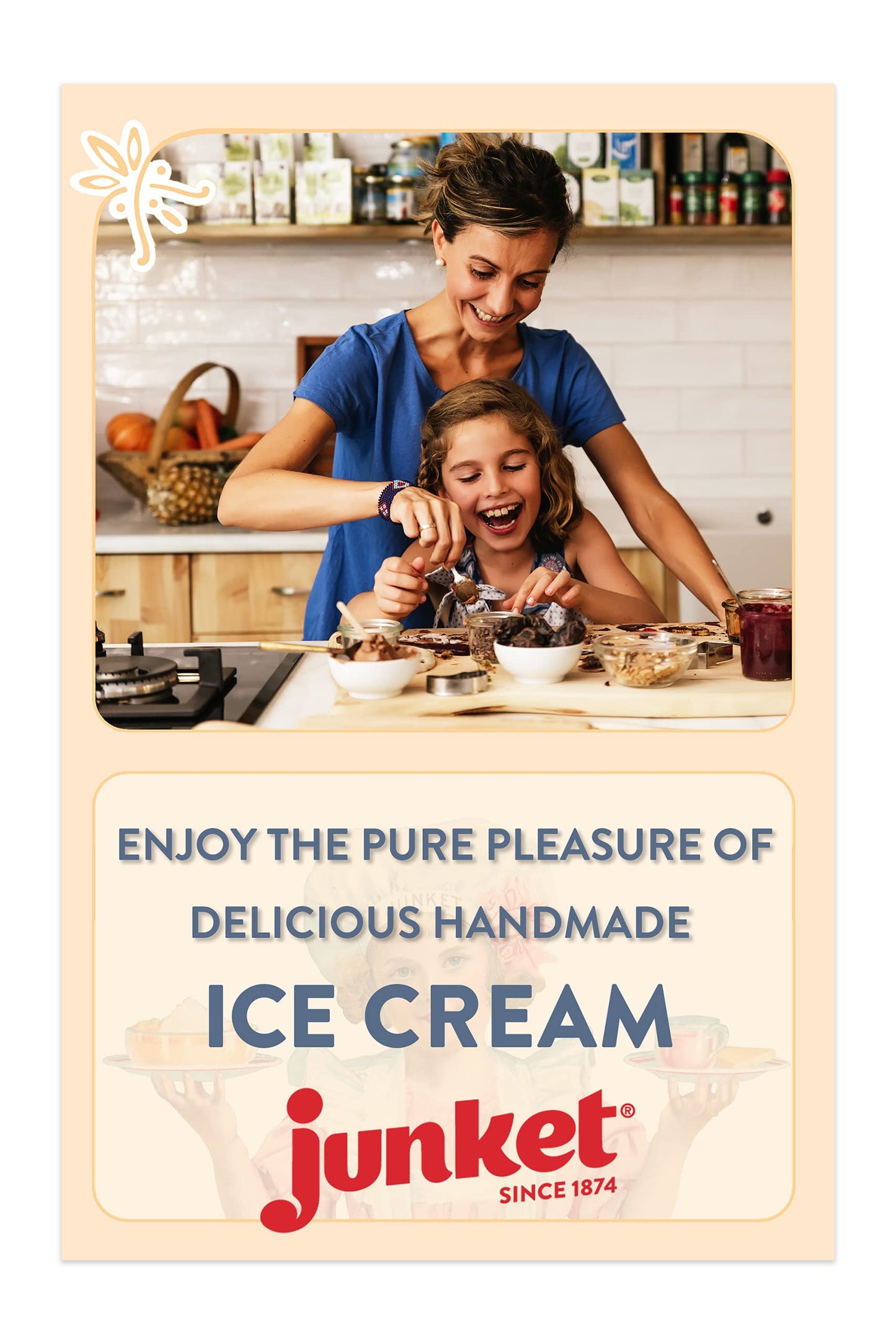 Junket Chocolate Ice Cream Mix: Makes 12 Quarts Old Fashioned Homemade Maker Or Hand Stir - Just Add Milk And Cream, Chill, And