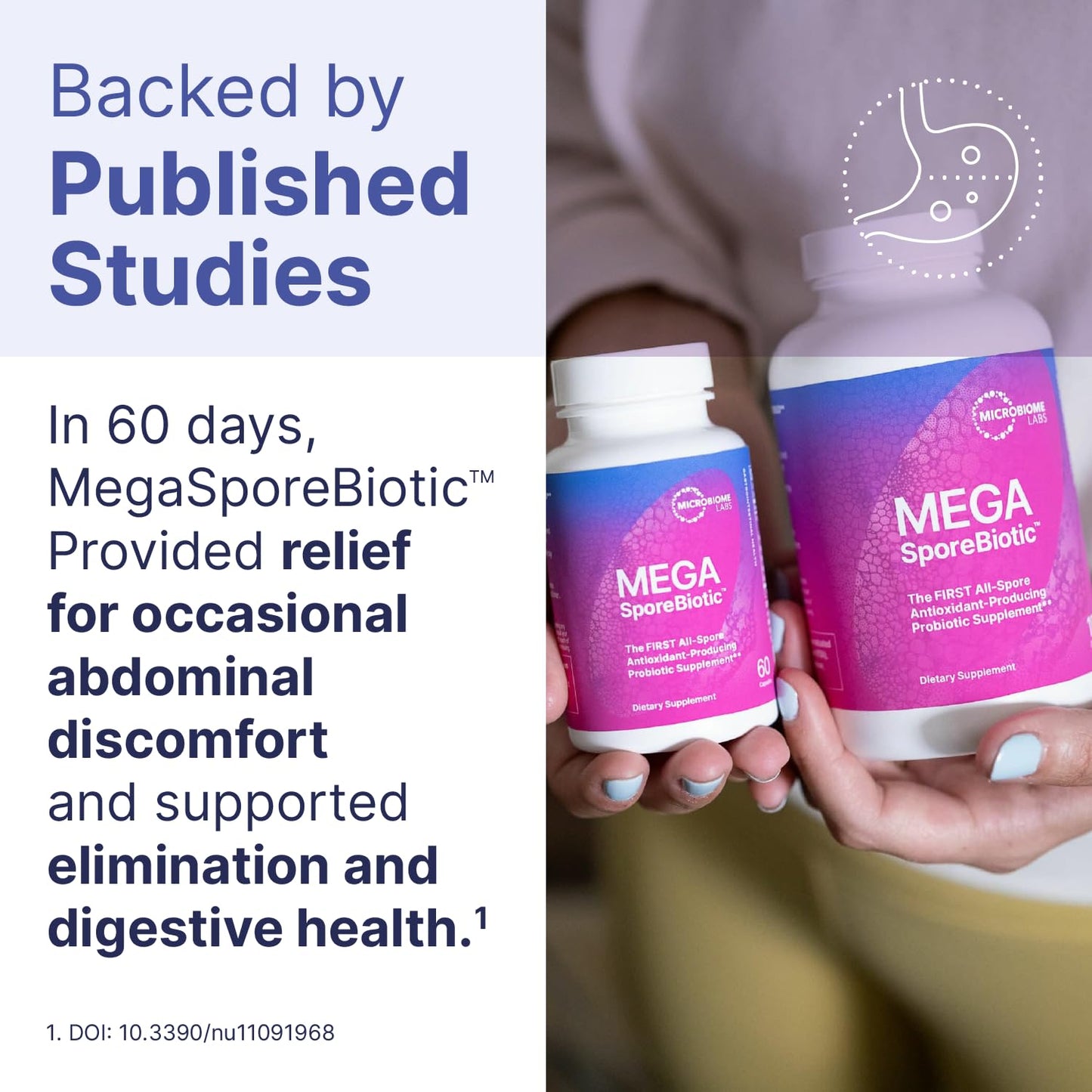Spore-Based Probiotic for Women & Men — Gut Health & Digestive Support