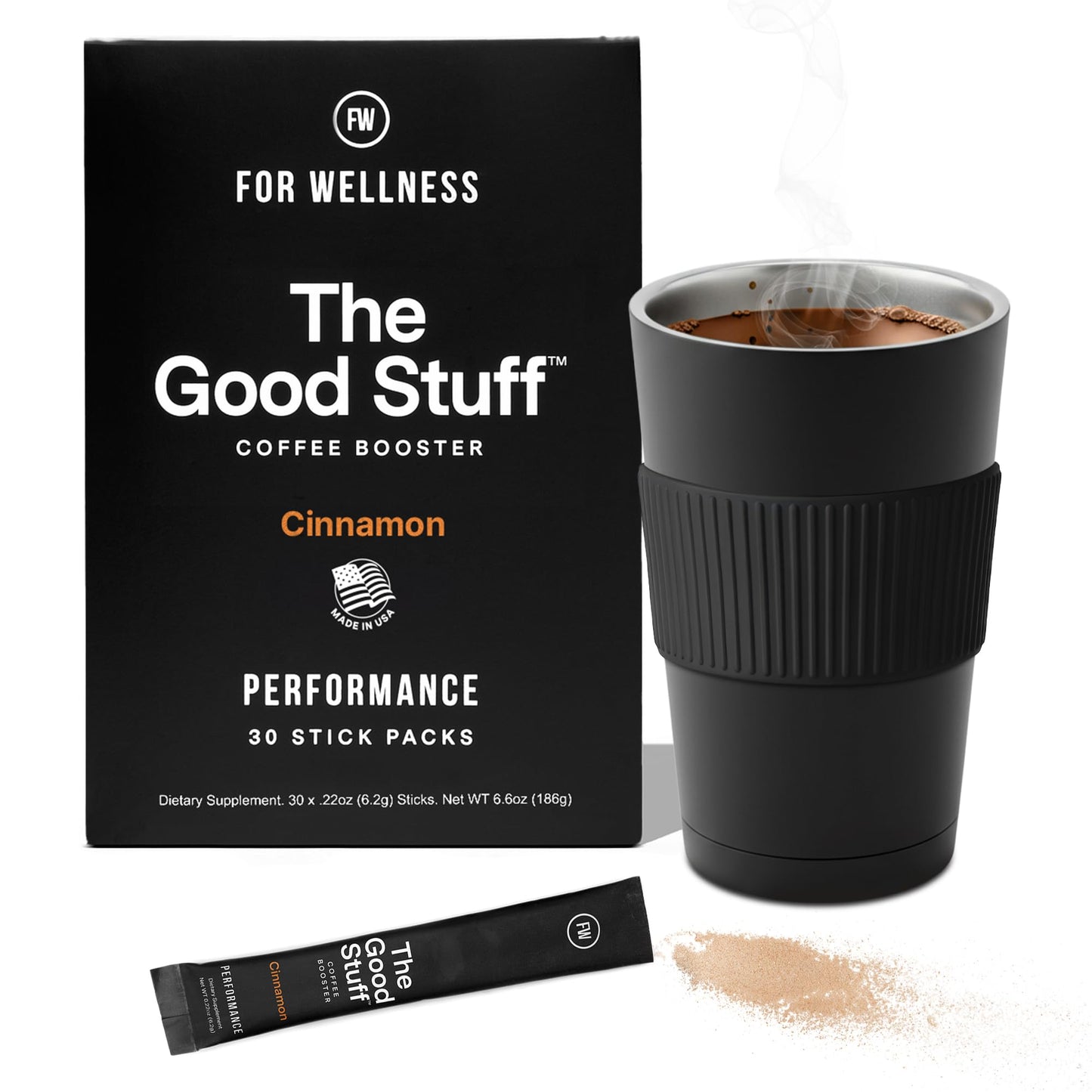 For Wellness The Good Stuff Performance - Coffee Booster | Collagen + Mct Powder Dietary Support With L-Theanine And Antioxidants For Jitter-Free Energy & Stamina | Non-Dairy  Keto-Friendly  30 Servings