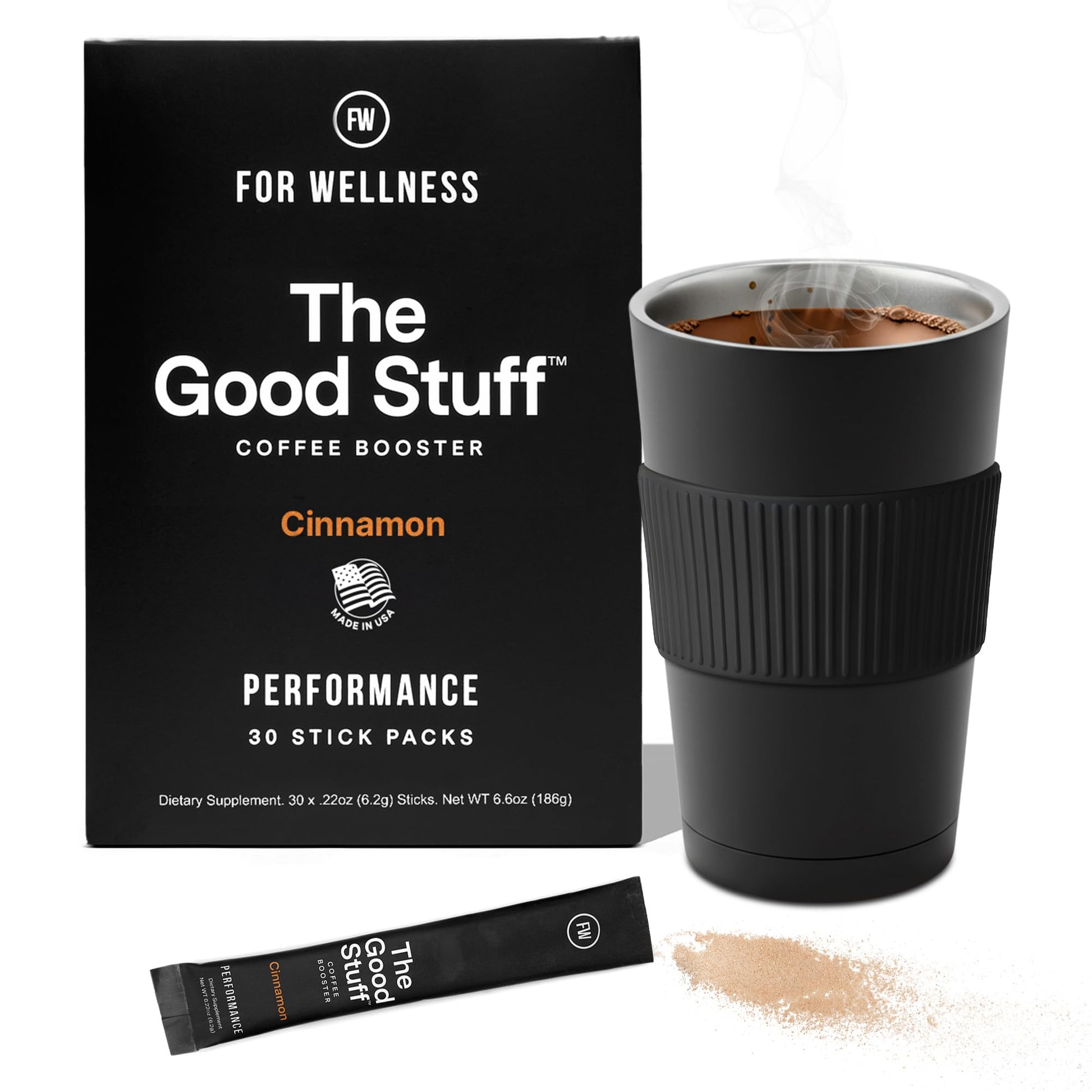 For Wellness The Good Stuff Performance - Coffee Booster | Collagen + Mct Powder Dietary Support With L-Theanine And Antioxidants For Jitter-Free Energy & Stamina | Non-Dairy  Keto-Friendly  30 Servings