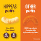 Hippeas Chickpea Puffs, Variety Pack: Vegan White Cheddar, Nacho Vibes, 0.8 Ounce (Pack of 30), 3g Protein, 2g Fiber, Vegan, Glu