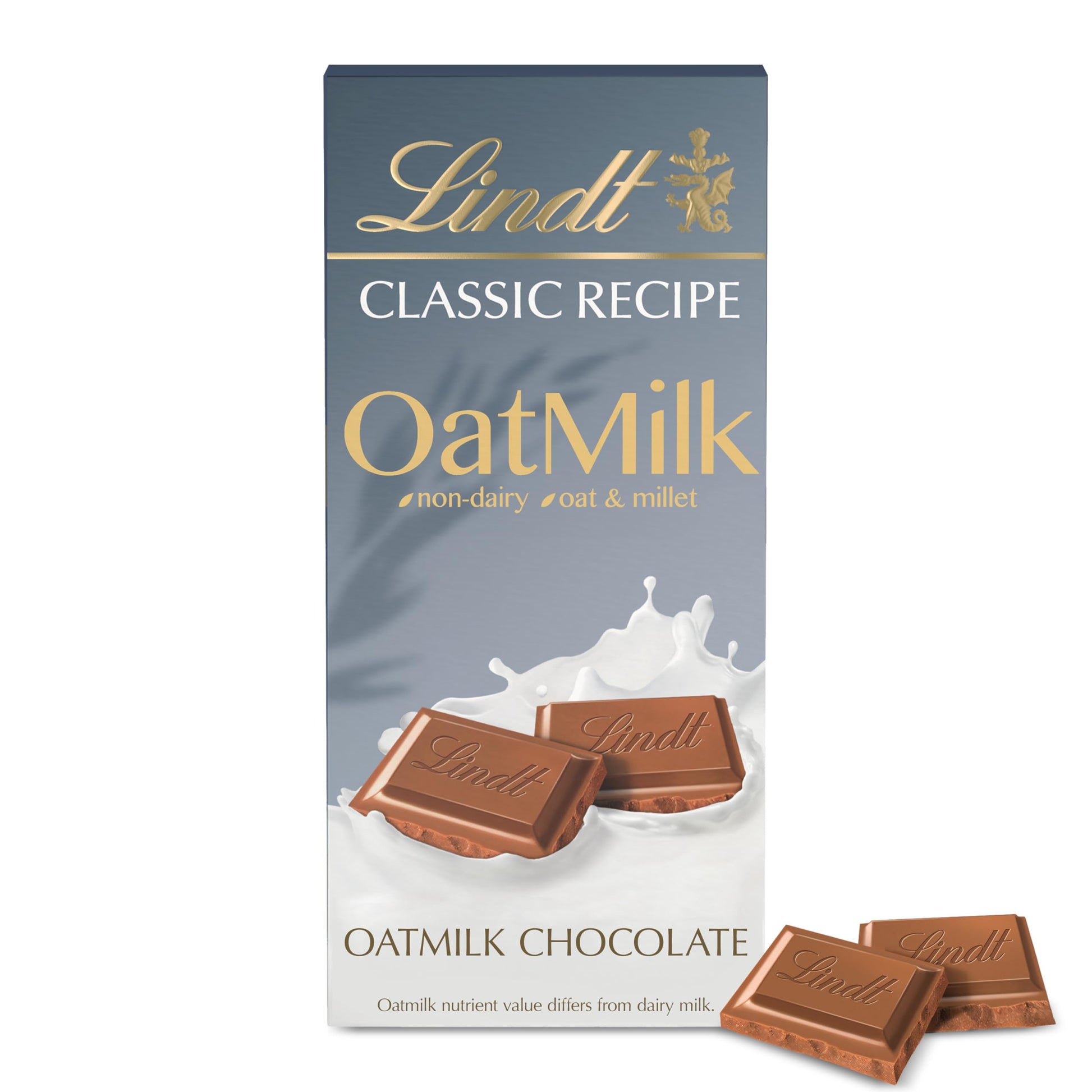 Lindt Classic Recipe Non-Dairy Oatmilk Chocolate Candy Bar  10 Pack  3.5 Oz.