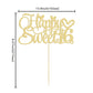 Ephlyn Happy Sweet 16 Cake Topper, Glitter 16th Birthday Cake Decoration, Gold, Paper