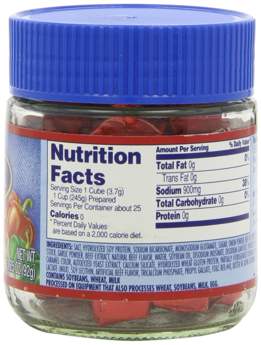 Wylers Chicken Instant Bouillon Cubes Jar (3.25 oz Jars, Pack of 8)