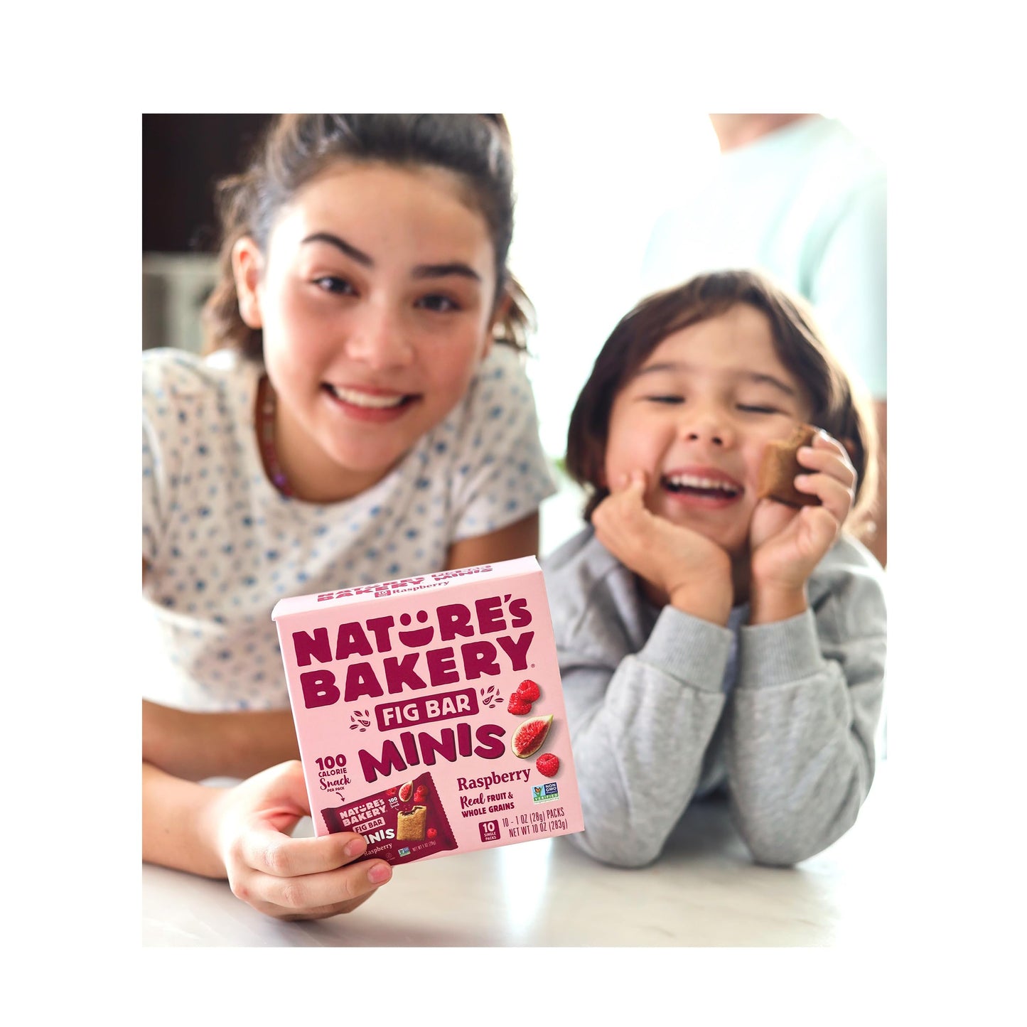 Natures Bakery Fig Bar Minis, Raspberry, Whole Grain, Vegan Friendly, Kosher, Non-GMO, 10 Ounce (Pack of 6)