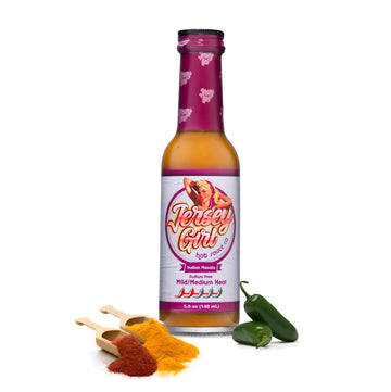 Jersey Girl Indian Masala Habanero Hot Sauce 5Oz | Keto Friendly | No Added Salt, Naturally Sodium Free | Flavors Of Curry, Cori