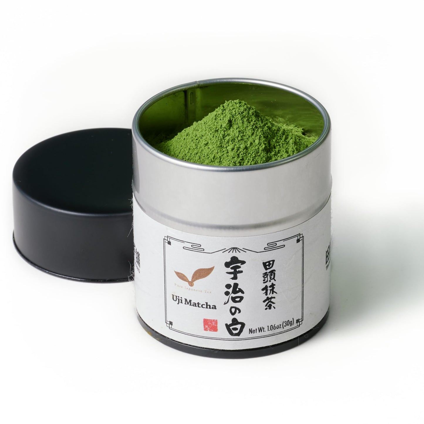 TAGASHIRA CHAHO Uji no Shiro Uji Matcha Green Tea Powder (30g/1.06oz) - First Harvest  Stone Milled  Authentic Ceremonial Grade  100% Product of Japan