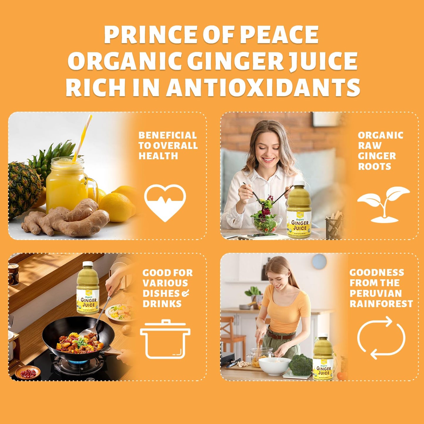 Prince of Peace Ginger Organic Ginger Juice (32 oz)
