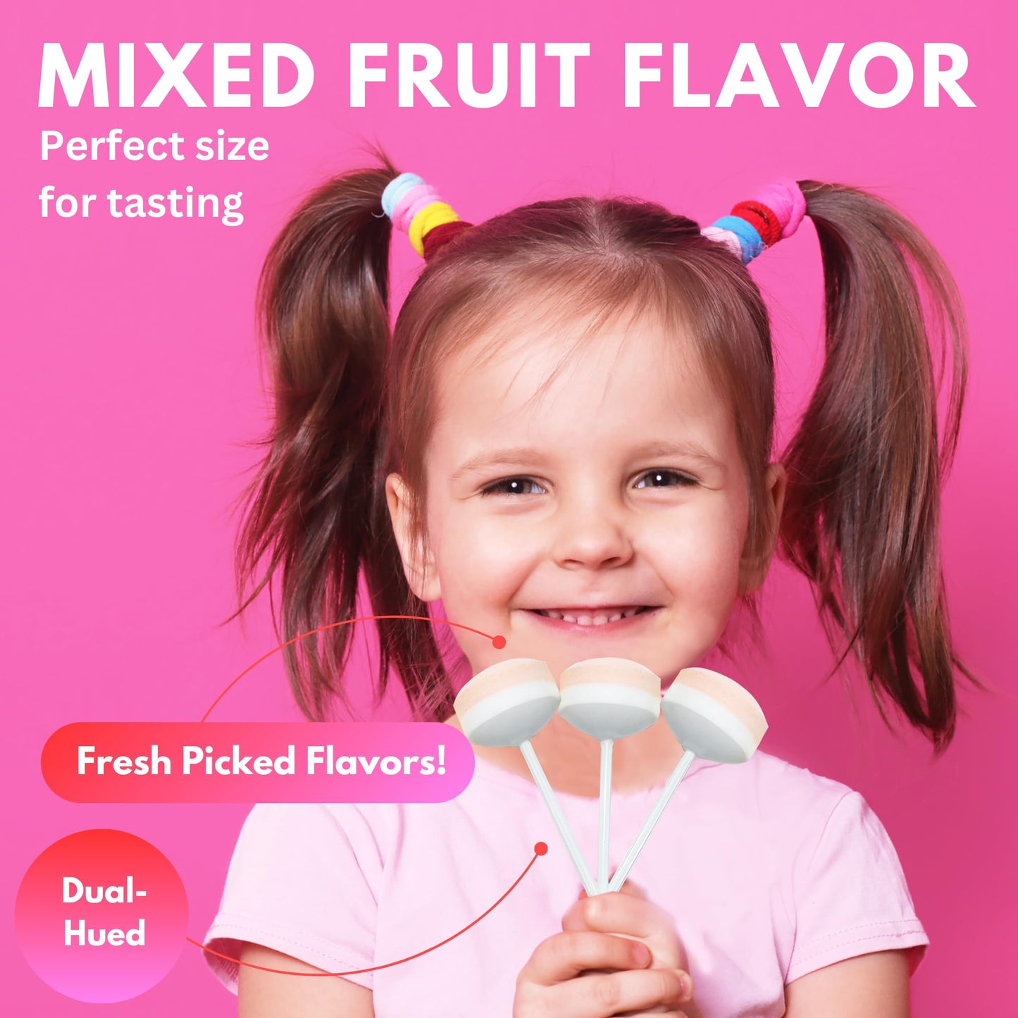 Fresh Finest Bulk Round Dreamy Lollipops - Individually Wrapped Lollipop Candy For Kids' Events, Festivities And Birthday Partie