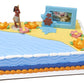 DecoPac Disney Moana Cake Topper Set, 2-Piece Decorations, Plastic, Moana 2.8H x 1.85W, Photo Frame 3H x 4