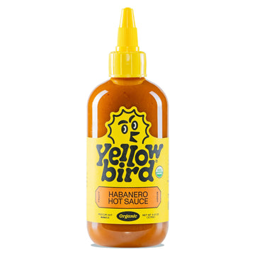 Yellowbird Organic Habanero Hot Sauce, Medium Hot, 9.8 oz, Plastic Bottle, Orange, Model 0856262005358