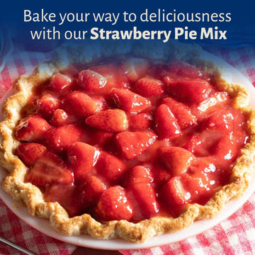 Calhoun Bend Mill Strawberry Pie Mix | Easy And Delicious Homemade Strawberry Pie Filling | Perfect For Baking, Desserts, And Tr