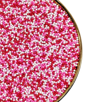 Sprinkles, White Red Pink Edible Pearl Sprinkles for Cake Decorations, Baking Ice Cream, Cookies, Cupcake Topper Edible Pearls S