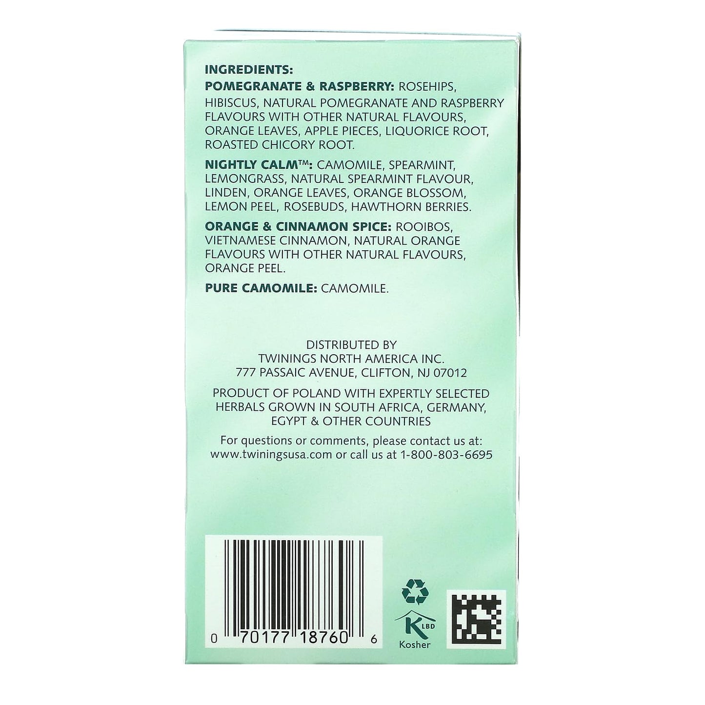 Twinings Assorted Herbal Tea, 20 Ct