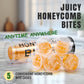 Jamies Hive To Table 100% Raw Honeycomb Bites, 3.3 Oz, 5 Bites - Pure Honeycomb Straight From The Hive - Made In Usa, Product Of