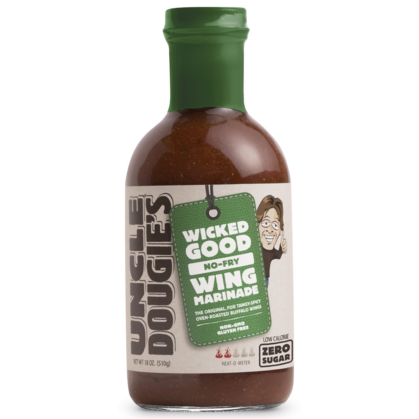 Uncle Dougie's No-Fry Wing Marinade - 1.125 lb Pack of 4, Wicked Good Flavor for Chicken, BBQ, and Grilling