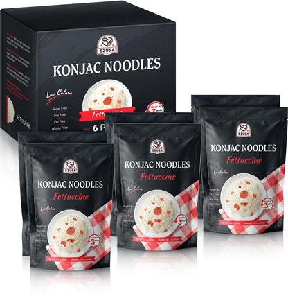 52USA Konjac Shirataki Noodle, Fettuccine, Low Carb Pasta 52.8 Oz (1500 g), Keto and Paleo Friendly, Sugar Free, Vegan, Gluten F