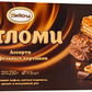 Akkond, ''Otlomi'' Assorted Waffle Cakes with Milk Chocolate, Soft Caramel, Peanuts & Crispy Rice, Pack of 6, 250g/8.82oz