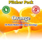 Gramzero Orange, Sugar Free Drink Mix, Pitcher Pack, Great For Nutrition Club Loaded Tea, Zero Calorie, Stevia Sweetened
